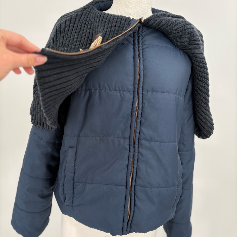 Anthro Daughters of the Liberation Navy Puffer Jacket Size L - Picture 3 of 10